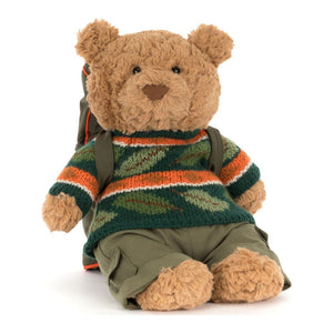Jellycat Bear Plush Toy - Bartholomew Bear Hiking Outfit (9 inch) Default Title