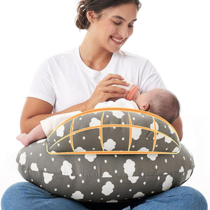 Momcozy Adjustable Nursing Pillow - Grey Clouds