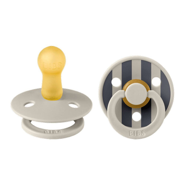 Bibs Pacifier 2-Pack Colour Studio Latex Pacifiers Sand Mix Size 1 (0-6 Months)