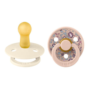 Bibs Pacifier X Liberty 2-Pack Original Colour Latex Pacifiers Eloise Blush Mix Size 2 (6-18 Months)