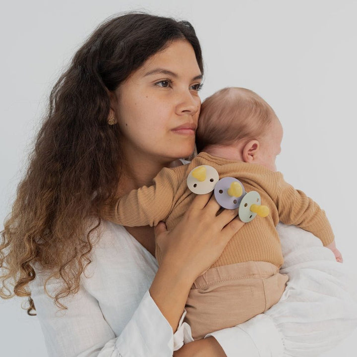 Bibs Pacifier 2-Pack Colour Symmetrical Latex Pacifiers