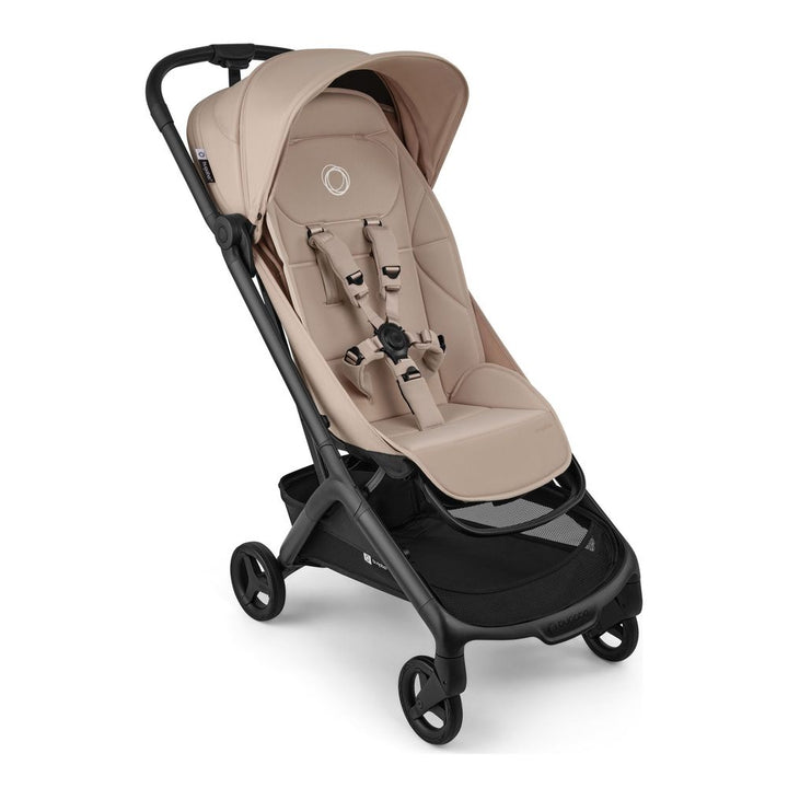 Bugaboo Compact Butterfly 2 Plus Complete Stroller Desert Taupe on Black Frame