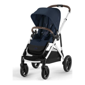 Cybex Gazelle S Modular Stroller - Ocean Blue with Silver Chassis (Open Box)