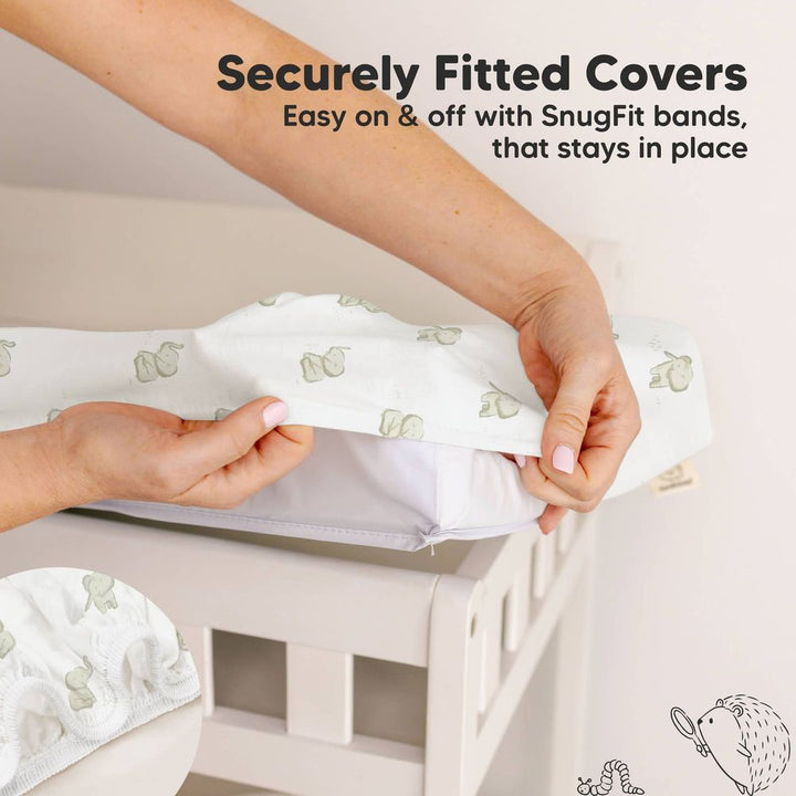 KeaBabies 2-Pack Soothe Changing Pad Covers - Elly