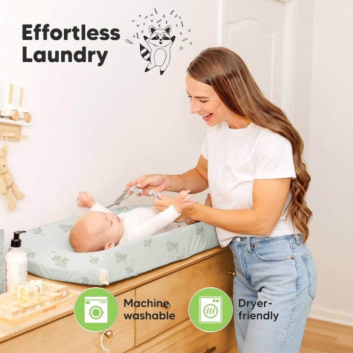KeaBabies 2-Pack Soothe Changing Pad Covers - Elly
