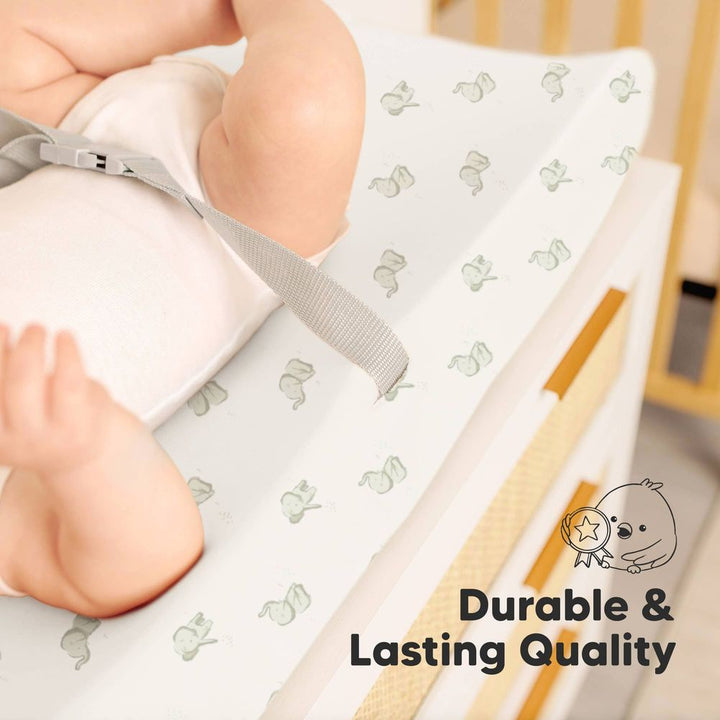 KeaBabies 2-Pack Soothe Changing Pad Covers - Elly