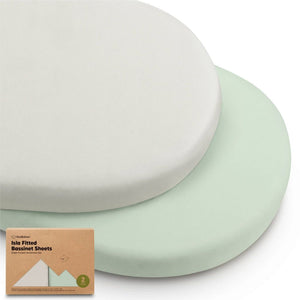 KeaBabies 2-Pack Isla Bassinet Fitted Sheets