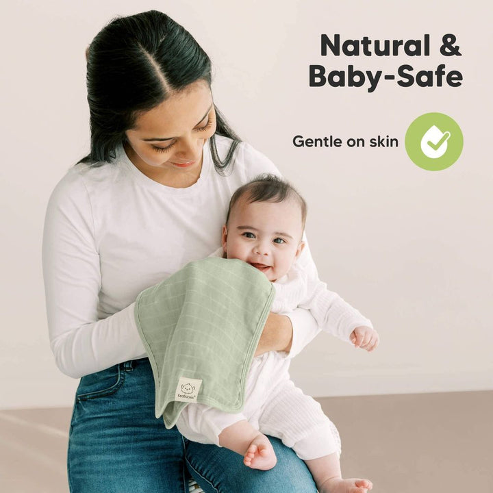 KeaBabies 5-Pack Lumi Muslin Burp Cloths