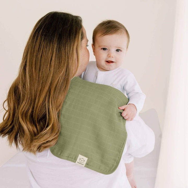 KeaBabies 5-Pack Lumi Muslin Burp Cloths