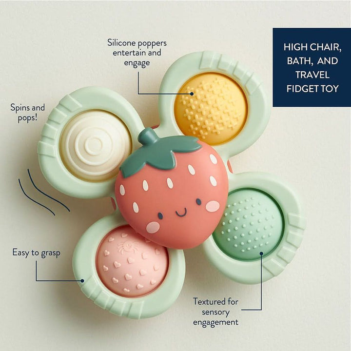 Itzy Ritzy Itzy Pop & Whirl Fidget Spinner Travel & Bath Toy
