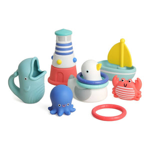 Itzy Ritzy Itzy Seaside Splash Bath Toys Gift Set