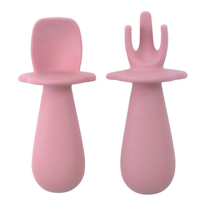 Baby Bliss First Bites 2-Piece Utensils Set Dusty Rose