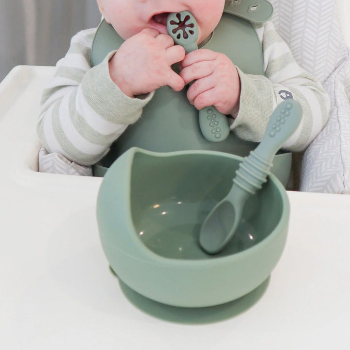 Baby Bliss Self-Feeding Infant Training Silicone Spoons