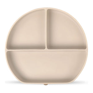 Baby Bliss Silicone Suction Plate Almond