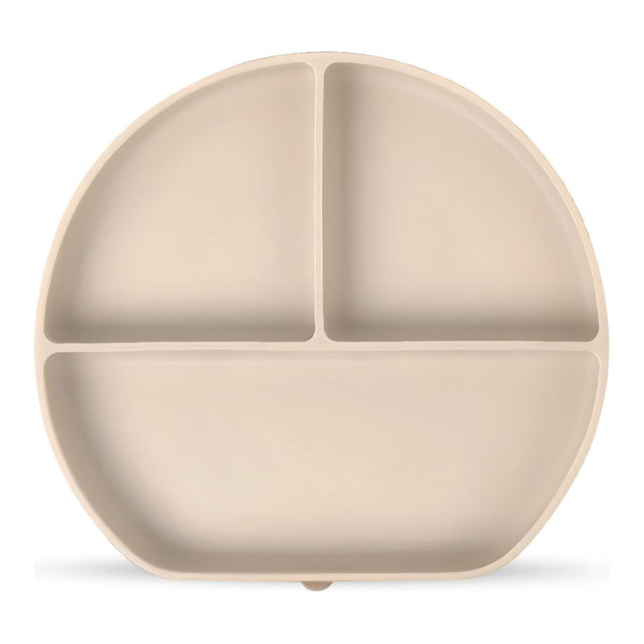Baby Bliss Silicone Suction Plate Almond
