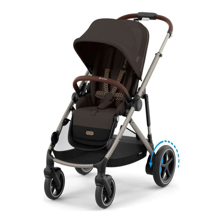 Cybex e-Gazelle S Stroller Chocolate Brown with Taupe Frame