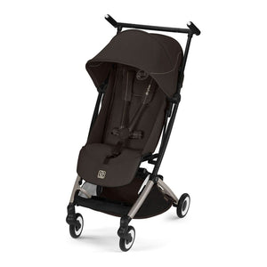 Cybex Libelle Ultra-Lightweight Travel Stroller Chocolate Brown on Taupe Frame