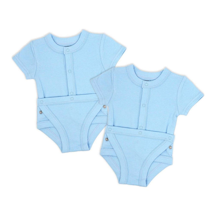 Rose Textiles 2-Pack Diaper Vests Blue 3 Months