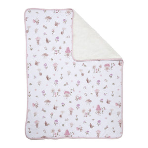 Living Textiles Jersey Sherpa Blanket - Mushroom House Default Title