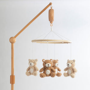 Living Textiles Musical Wooden Mobile - Cuddly Bear Default Title