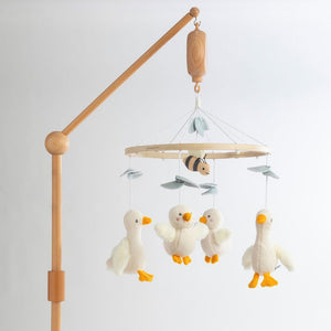 Living Textiles Musical Wooden Mobile - Goosey Goosey Default Title