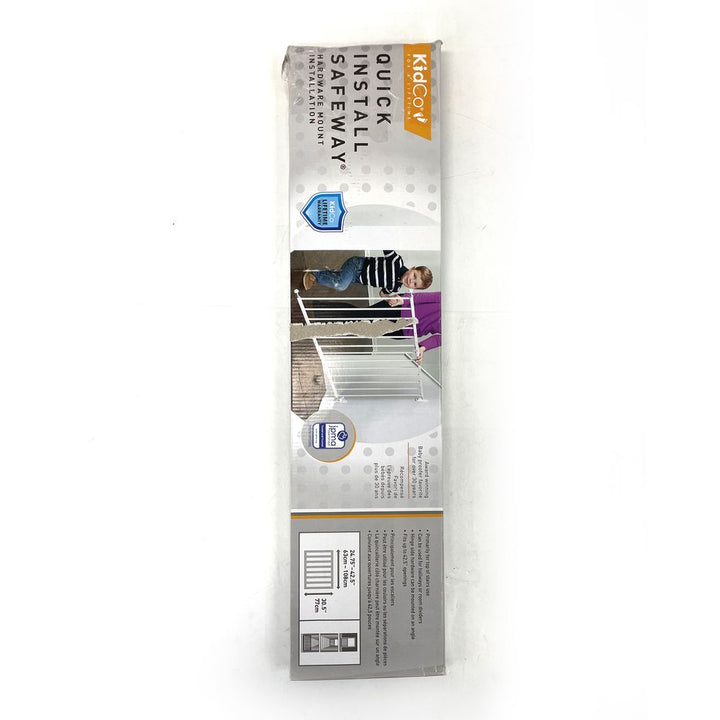 Kidco Quick Install Safeway (RTA2043) Hardware Mounted Baby Gate - White (Open Box)