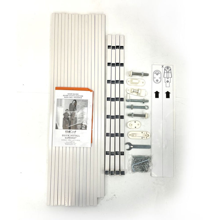 Kidco Quick Install Safeway (RTA2043) Hardware Mounted Baby Gate - White (Open Box)