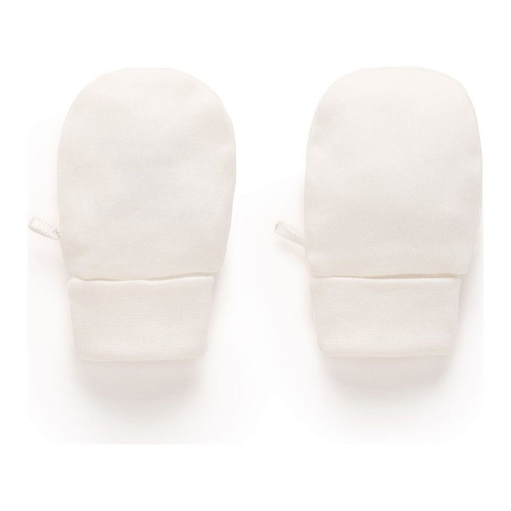 Purebaby Organic Cotton Mittens Vanilla