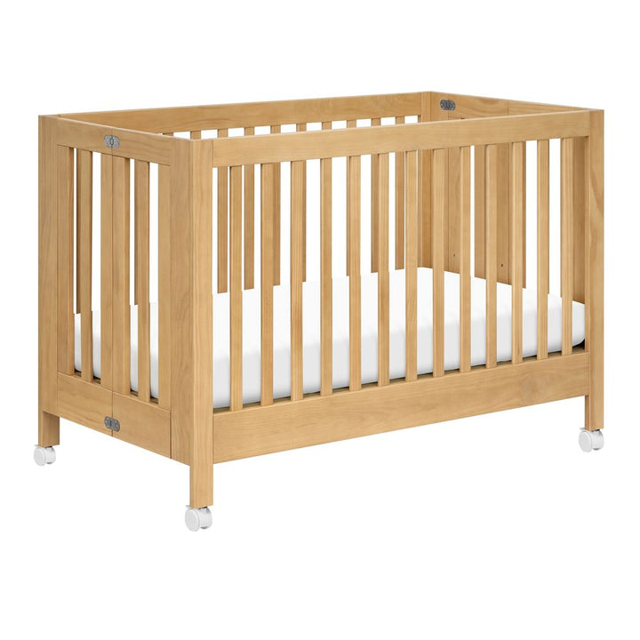 Babyletto Maki Full-Size Portable Folding Crib Honey