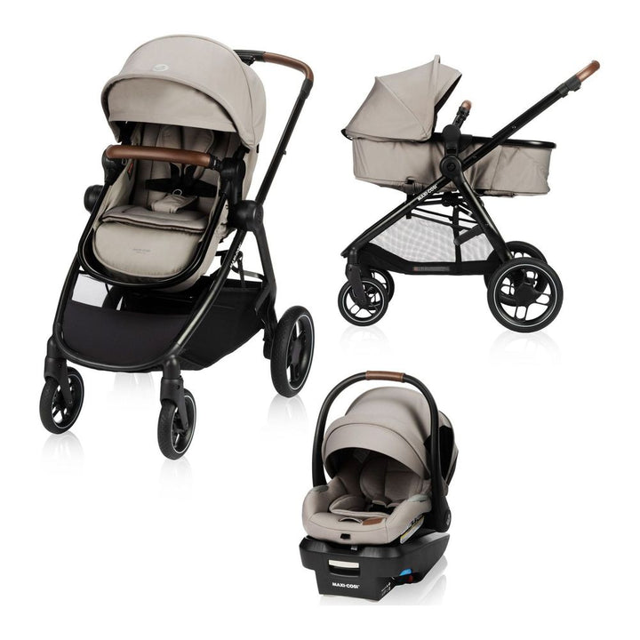 Maxi Cosi Zelia Luxe 5-in-1 Modular Travel System - New Hope Tan (Open Box) Default Title