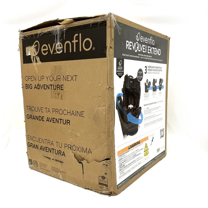 Evenflo GOLD Revolve360 Extend All-in-one Rotational Car Seat with SensorSafe - Onyx Black (Open Box)