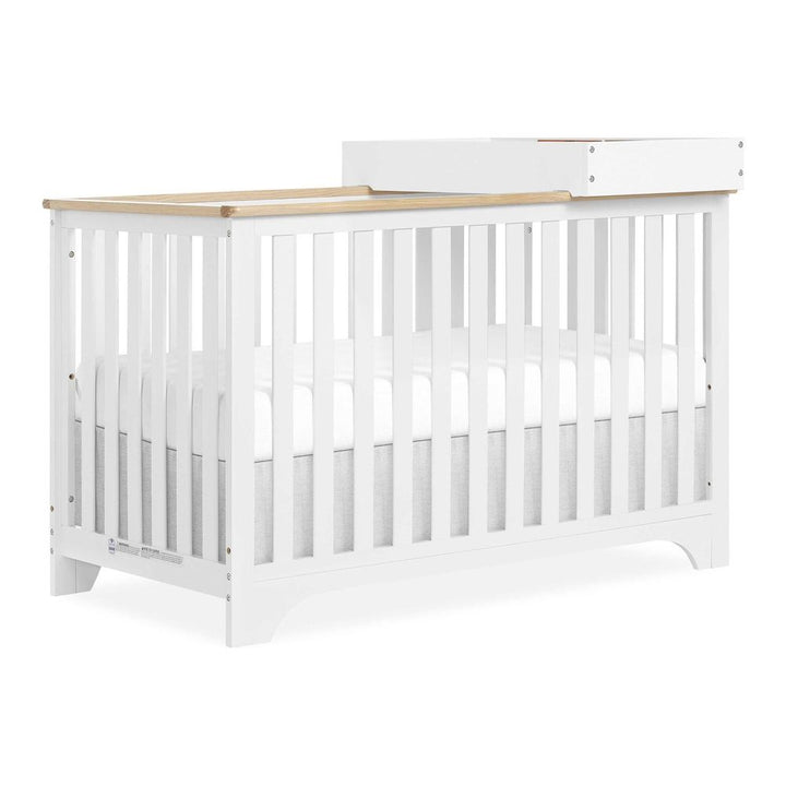 Evolur Vienna 5-in-1 Convertible Crib With Changer + FREE Kidicomfort Arrow 2-in-1 Firm Crib and Toddler Mattress