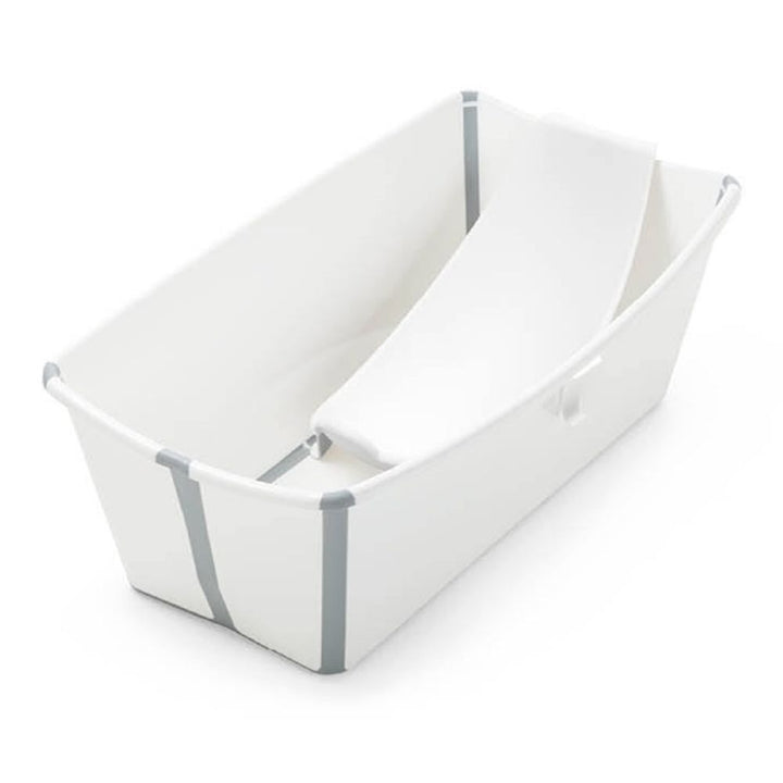 Stokke Flexi Bath Bundle with Heat-Sensitive Plug and Flexi Bath Newborn Support - White (Open Box) Default Title