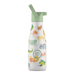 Cool Bottles Adventures Kids Stainless Steel Bottle - African Safari (260 ml)