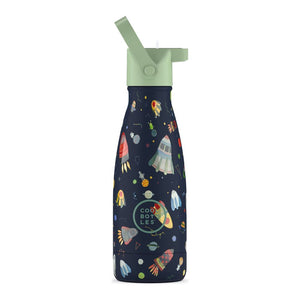 Cool Bottles Adventures Kids Stainless Steel Bottle - Space Rockets (260 ml)