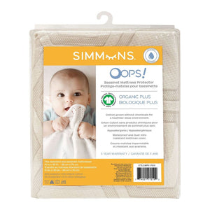 Simmons Oops! Organic Bassinet Mattress Protector (Open Box)