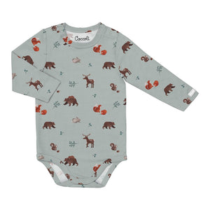 Coccoli Tencel Modal Romper - Animals on Mercury 1 Month