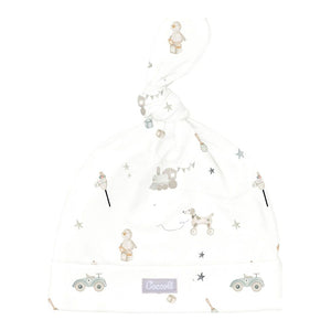 Coccoli Tencel Modal Infant Cap - Toys on Cream Newborn