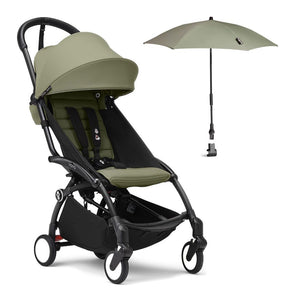 Stokke YOYO3 6+ Stroller with Parasol - Olive on Black Frame (Floor Model)