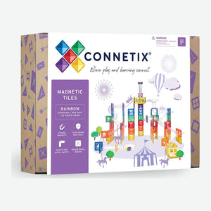 Connetix 134-piece Magnetic Tiles Super Ball Run Pack - Rainbow