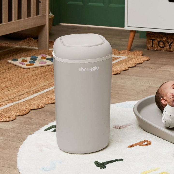 Shunggle Eco Touch Diaper Pail - Taupe
