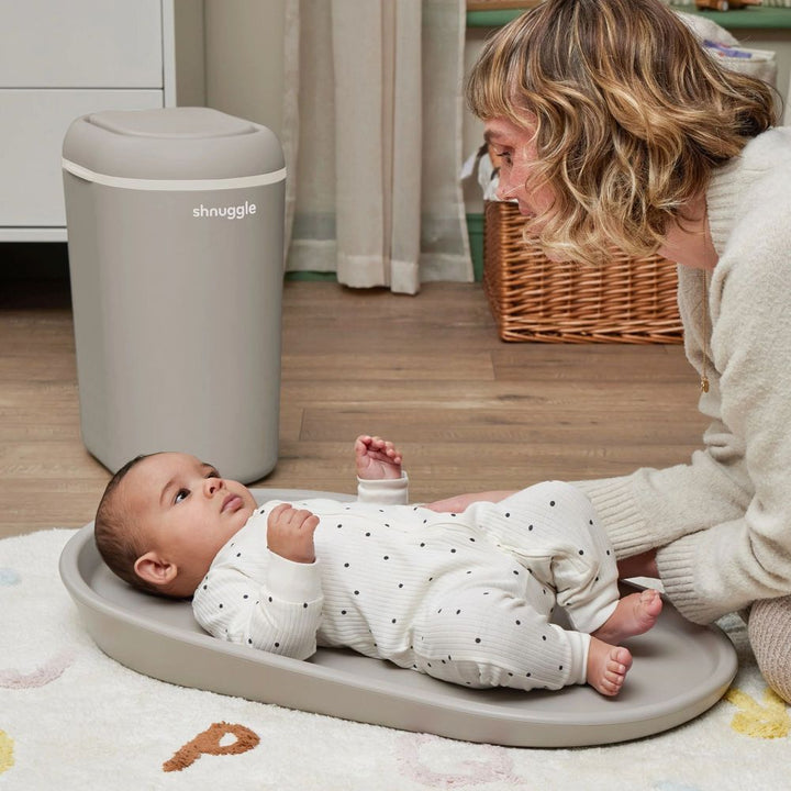 Shunggle Eco Touch Diaper Pail - Taupe