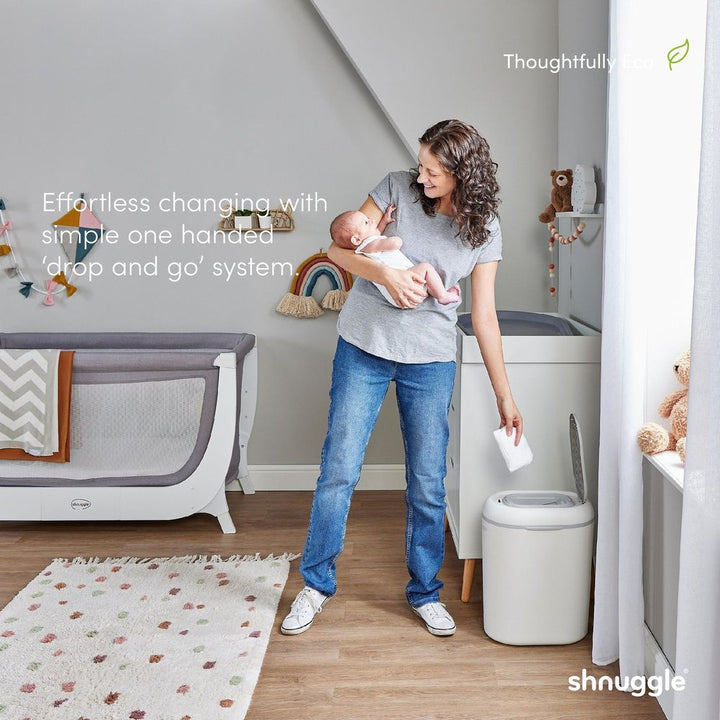 Shunggle Eco Touch Diaper Pail - Taupe