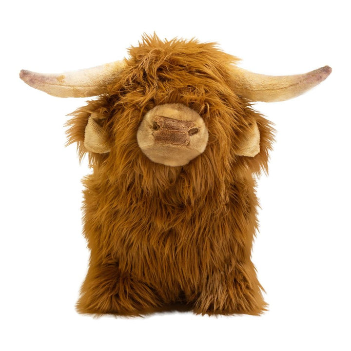 Wild & Soft Soft Bouncy Inflatable Animal Plush Toy - Highland Cow