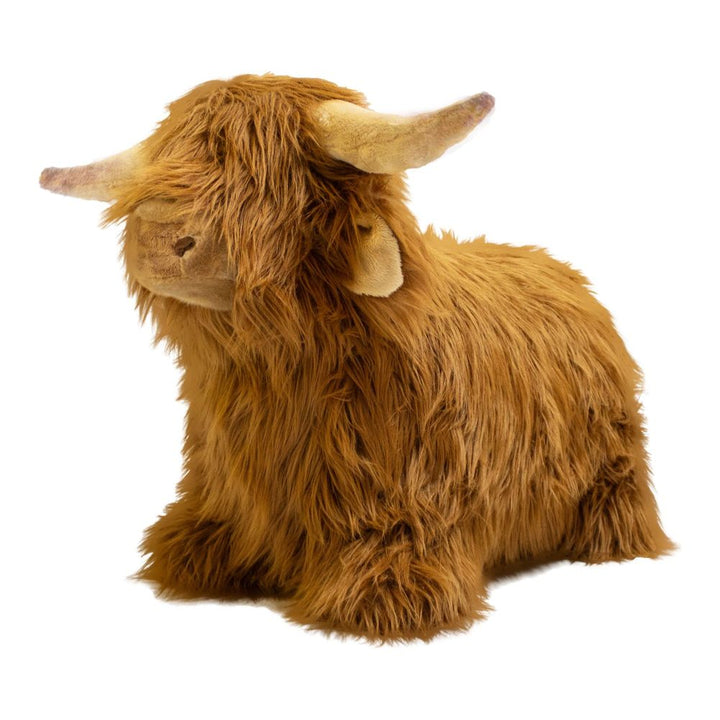 Wild & Soft Soft Bouncy Inflatable Animal Plush Toy - Highland Cow