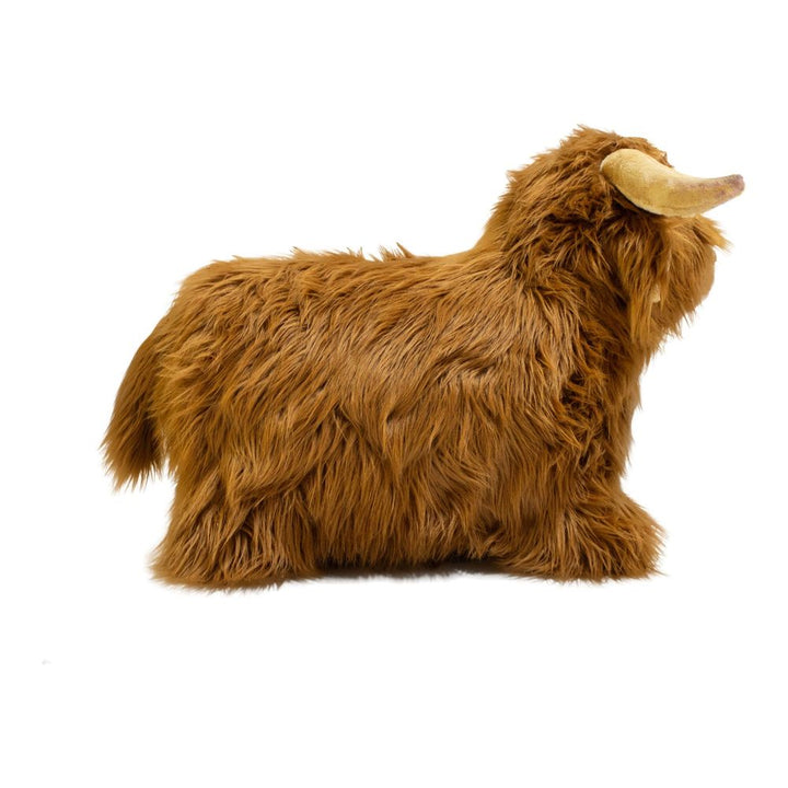 Wild & Soft Soft Bouncy Inflatable Animal Plush Toy - Highland Cow