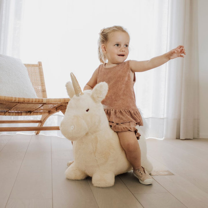 Wild & Soft Soft Bouncy Inflatable Animal Plush Toy - Unicorn