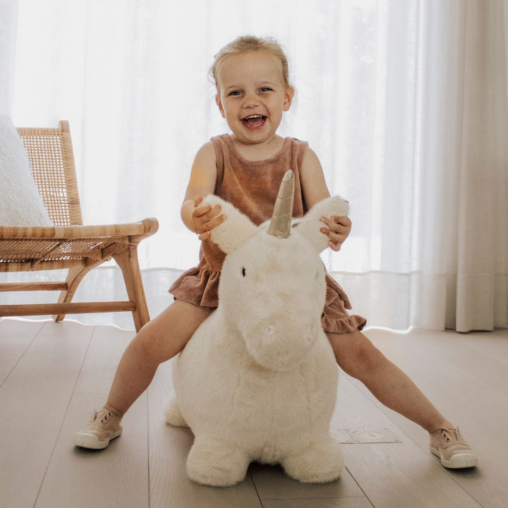 Wild & Soft Soft Bouncy Inflatable Animal Plush Toy - Unicorn