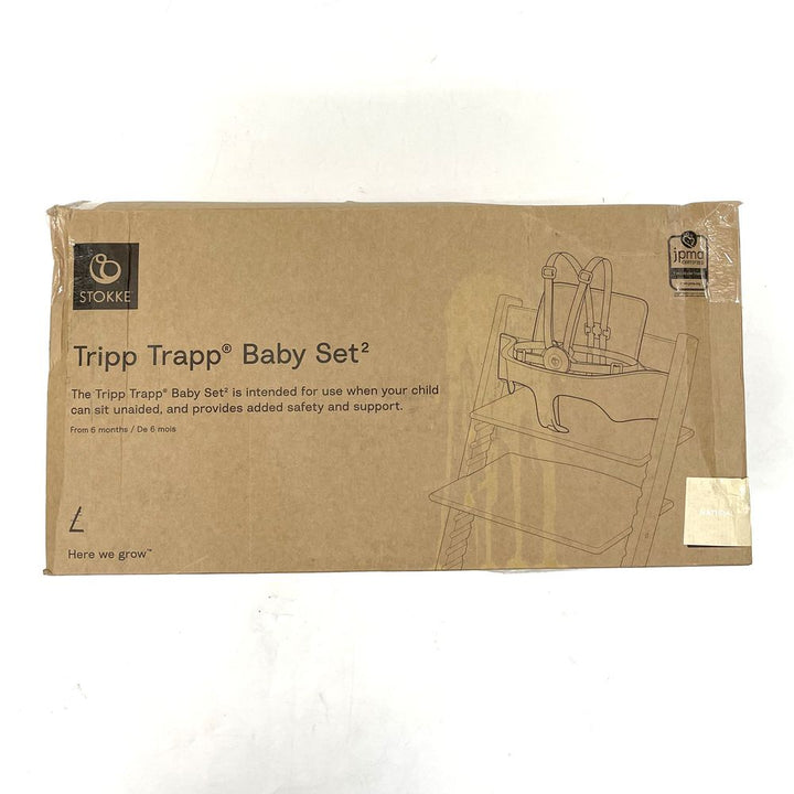Stokke Tripp Trapp Baby Set2 with Harness & Extended Gliders - Natural (Open Box)
