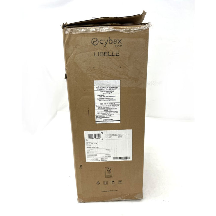 Cybex Libelle Ultra-Lightweight Travel Stroller - Almond Beige on Taupe Frame (Open Box)